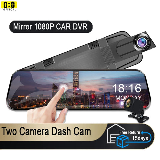 Hawk Eye Smart Mirror Dash Cam 1080p