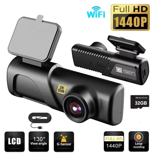 Hawk Eye WiFi Car Dash Cam 1440p