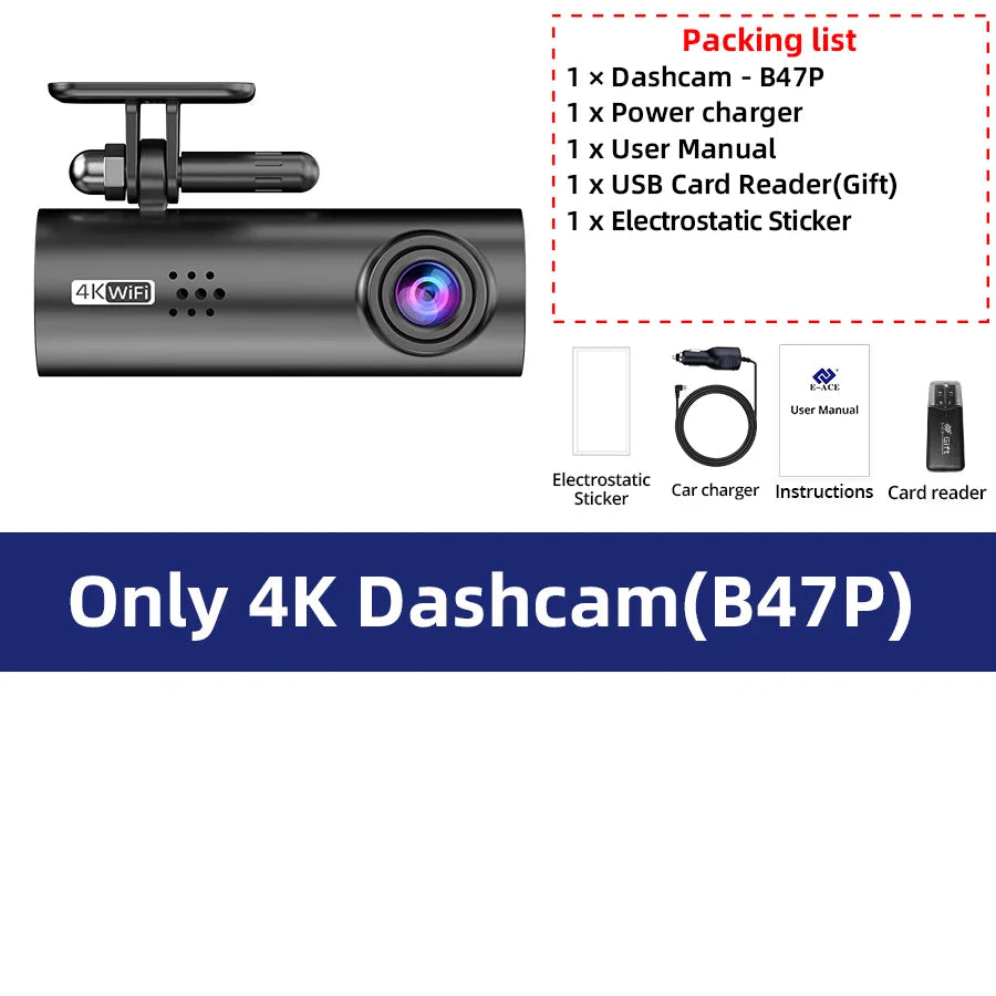 Hawk Eye 4K UHD WiFi Dash Cam