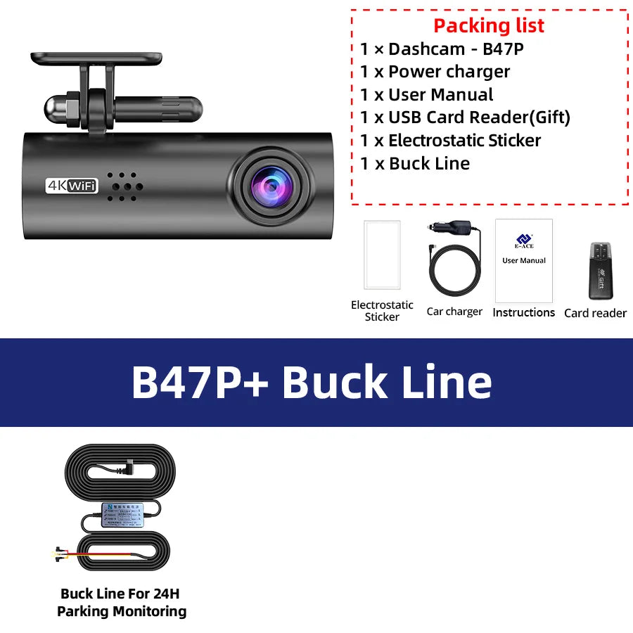 Hawk Eye 4K UHD WiFi Dash Cam